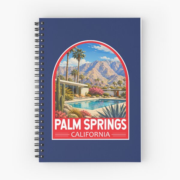 Item preview, Palm Springs California Travel Art Emblem designed and sold by KrisSidDesigns.
