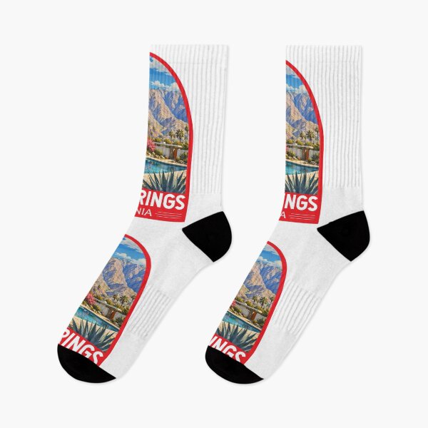 Item preview, Palm Springs California Travel Art Emblem designed and sold by KrisSidDesigns.