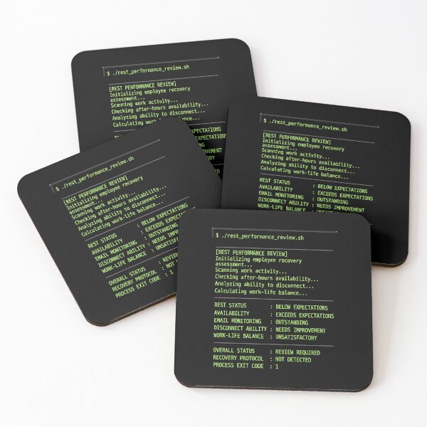 Item preview, Programmer Rest Performance Review Coding Humor designed and sold by SplashTastic.