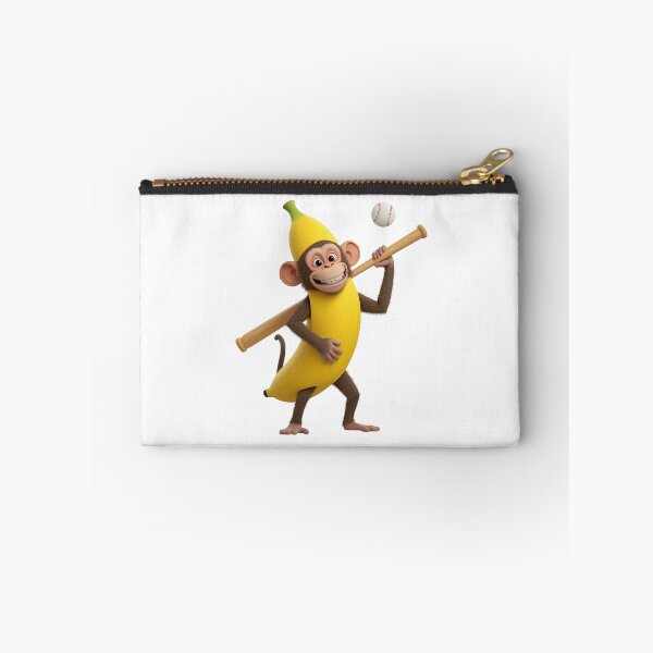 Item preview, Funny Banana Monkey Baseball Cartoon designed and sold by Medya-Tivation.