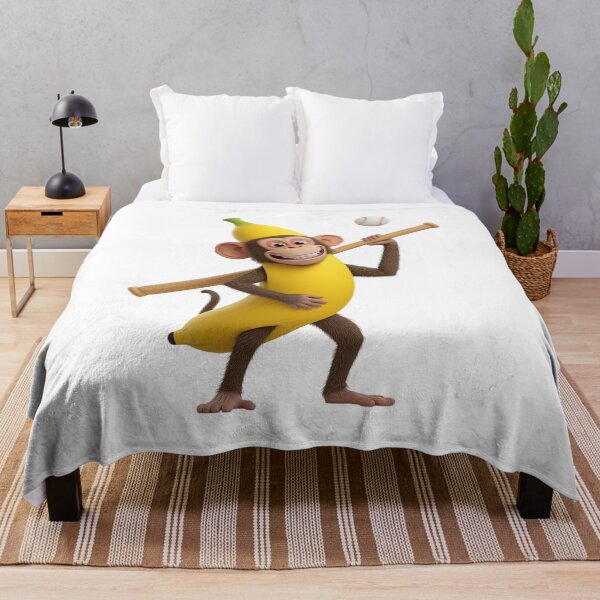Item preview, Funny Banana Monkey Baseball Cartoon designed and sold by Medya-Tivation.