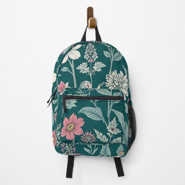 Item preview, Lush Teal Garden Pink White Floral designed and sold by IntelliMindDesigns.