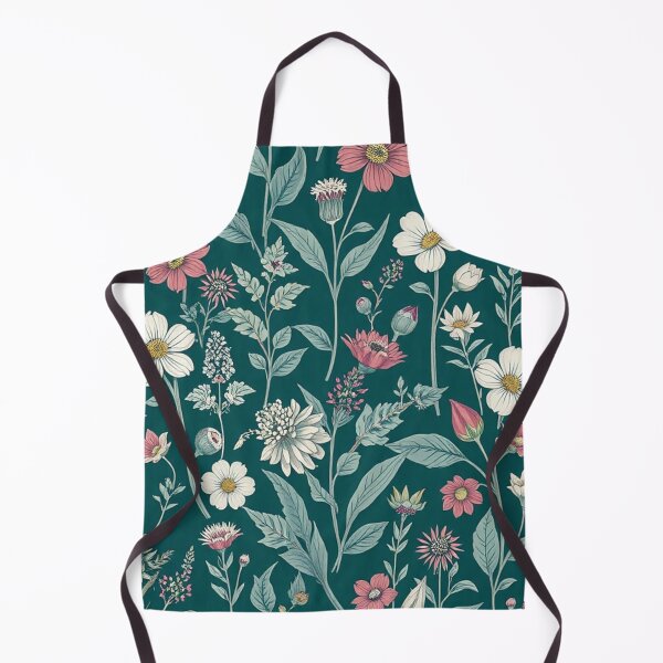 Item preview, Lush Teal Garden Pink White Floral designed and sold by IntelliMindDesigns.