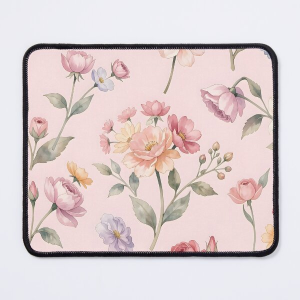 Item preview, Vintage Watercolor Floral Pattern Shabby Chic Romantic Blooms designed and sold by ZanyPaintbrush.