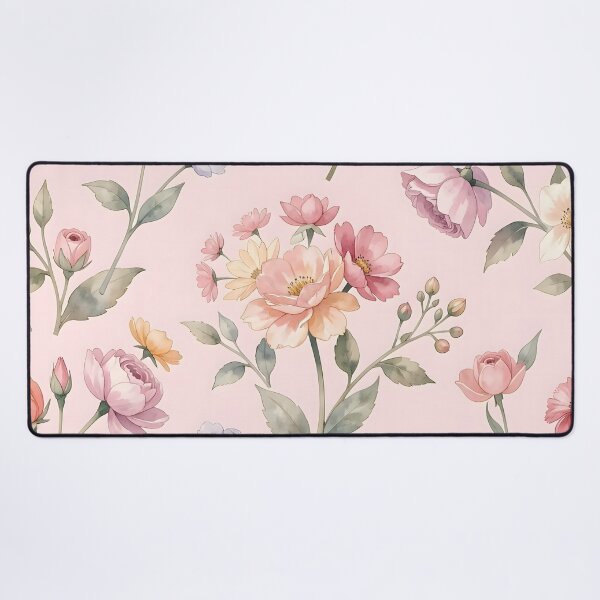 Item preview, Vintage Watercolor Floral Pattern Shabby Chic Romantic Blooms designed and sold by ZanyPaintbrush.