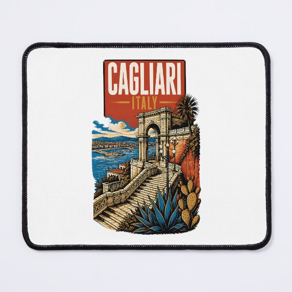 Item preview, Cagliari Italy Vintage Travel Tourism designed and sold by TravelersGems.