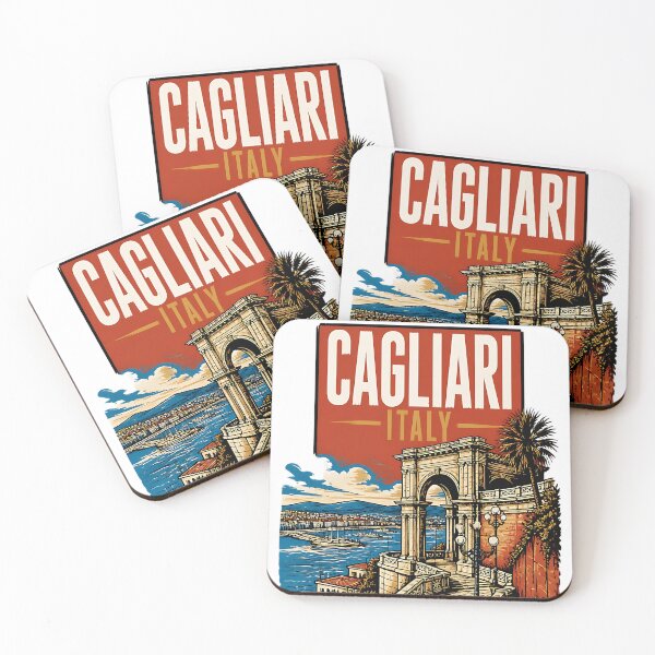 Item preview, Cagliari Italy Vintage Travel Tourism designed and sold by TravelersGems.
