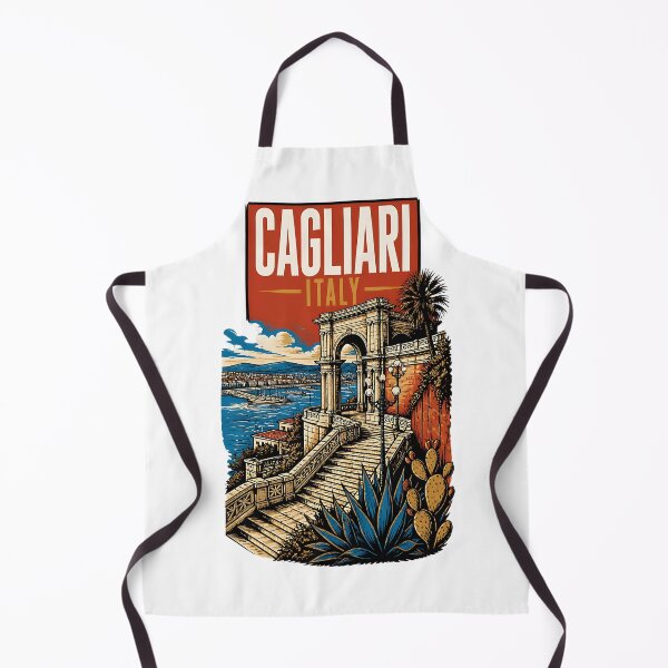Item preview, Cagliari Italy Vintage Travel Tourism designed and sold by TravelersGems.