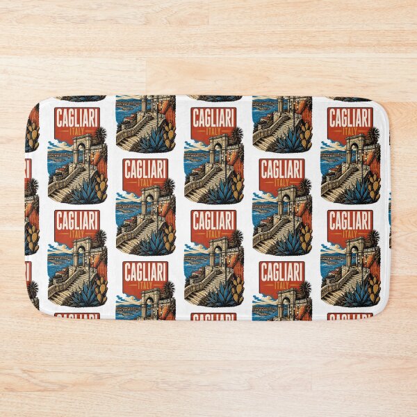 Item preview, Cagliari Italy Vintage Travel Tourism designed and sold by TravelersGems.