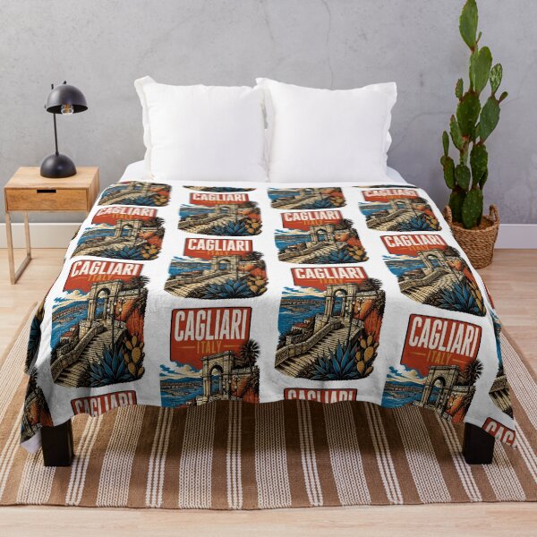 Item preview, Cagliari Italy Vintage Travel Tourism designed and sold by TravelersGems.