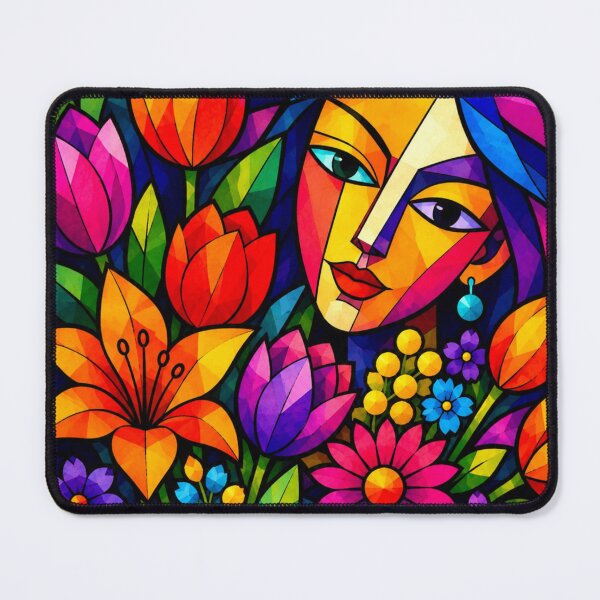 Item preview, Woman with Flowers designed and sold by NeuroArtGallery.