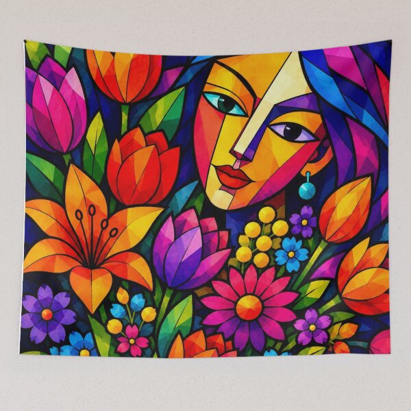 Item preview, Woman with Flowers designed and sold by NeuroArtGallery.