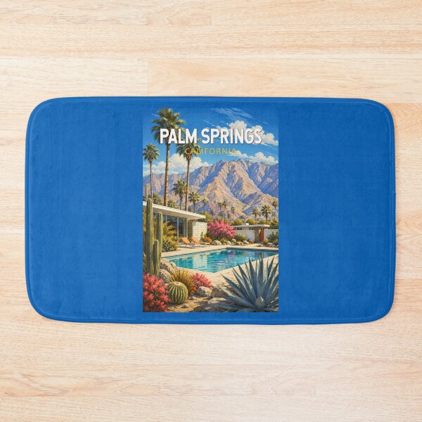 Item preview, Palm Springs California Illustration Travel Art Vintage designed and sold by KrisSidDesigns.