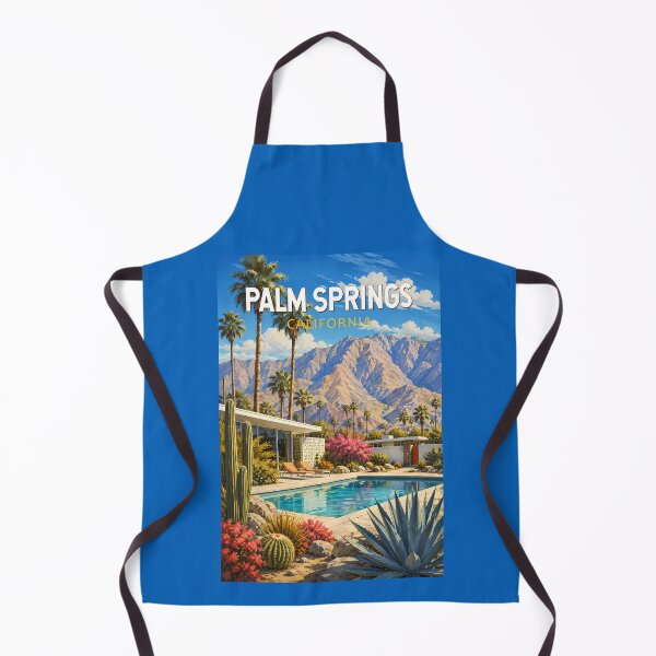Item preview, Palm Springs California Illustration Travel Art Vintage designed and sold by KrisSidDesigns.