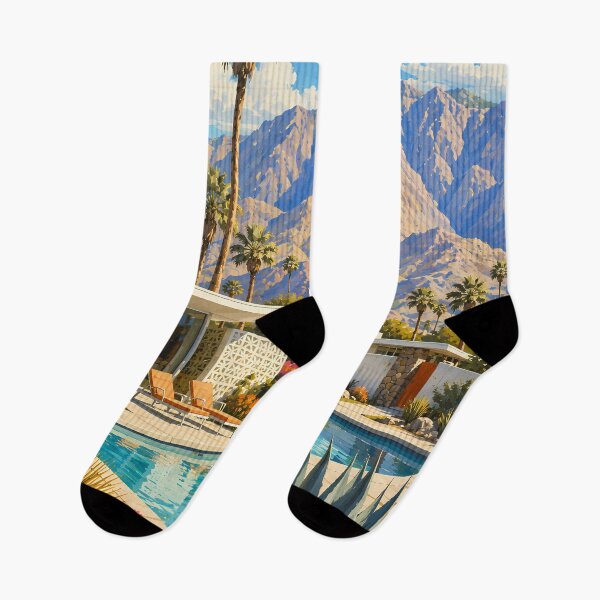 Item preview, Palm Springs California Illustration Travel Art Vintage designed and sold by KrisSidDesigns.