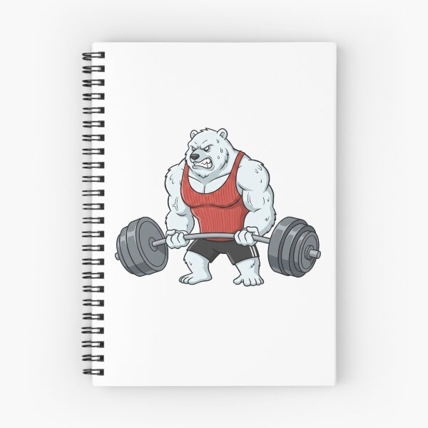 Item preview, Polar Bear Barbell Curl Workout designed and sold by Terrific Arts Shop.