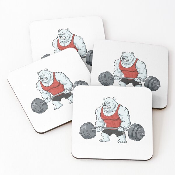 Item preview, Polar Bear Barbell Curl Workout designed and sold by Terrific Arts Shop.