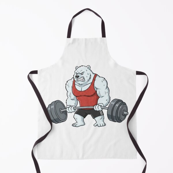 Item preview, Polar Bear Barbell Curl Workout designed and sold by Terrific Arts Shop.
