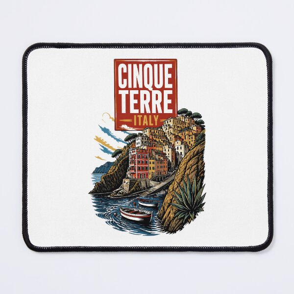 Item preview, Cinque Terre Italy Vintage Travel Tourism designed and sold by TravelersGems.