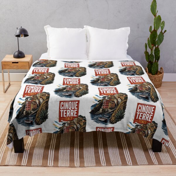 Item preview, Cinque Terre Italy Vintage Travel Tourism designed and sold by TravelersGems.