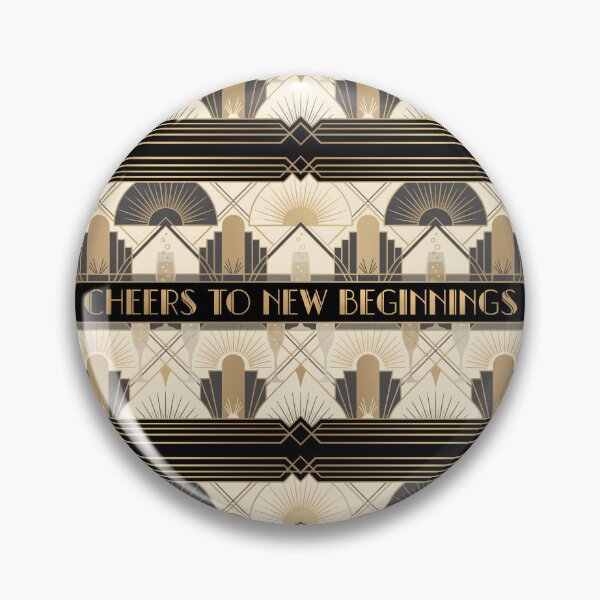 Item preview, Cheers To New Beginnings Gold Bronze Art designed and sold by ART ATTACK ZONE.