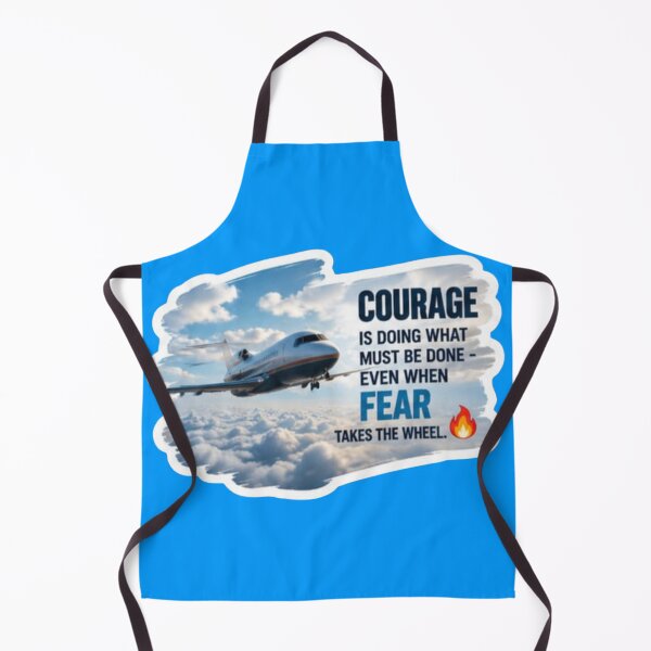 Item preview, Courage Is Doing What Must Be Done Airplane Quote Sticker designed and sold by Scro-Ciob-Shop.