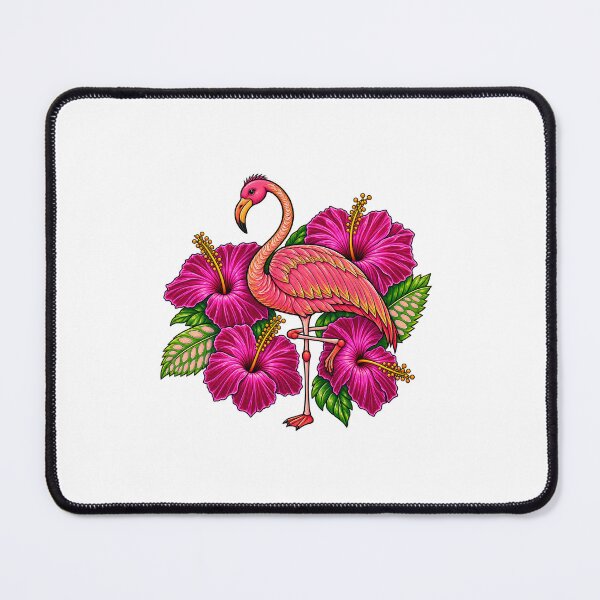 Item preview, Tropical Flamingo & Hibiscus Flowers  designed and sold by PeanutGalSean.