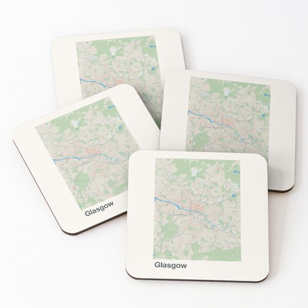 Item preview, Glasgow Minimalistic Map Art designed and sold by MapsNerd.