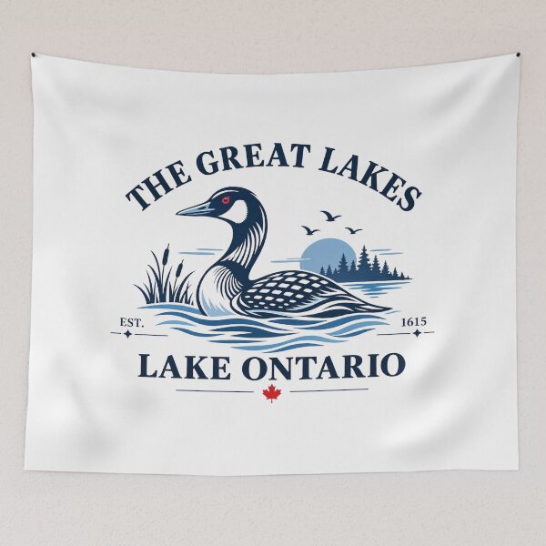 Item preview, Great Lakes Goose, Lake Ontario Wildlife, Canada Nature, Bird Lover, Ontario Lake Gift, Lake Ontario Est 1615 designed and sold by Cchotlan.