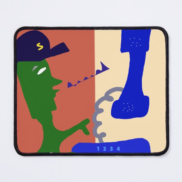 Item preview, Abstract Green Character on Retro Phone Call designed and sold by AWADHESH CHAURASIA.