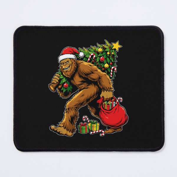 Item preview, Santa Bigfoot Carrying Christmas Tree Funny Sasquatch Pajamas designed and sold by alenaz.