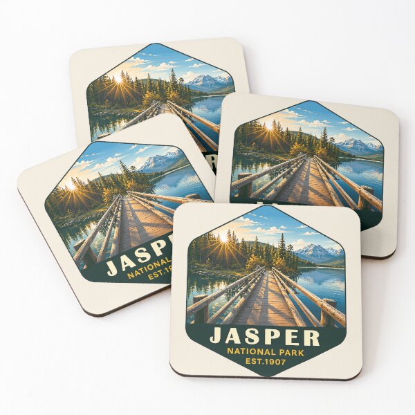 Item preview, Jasper National Park Canada – Vintage Retro Mountain Adventure designed and sold by Gideon Emmerich.