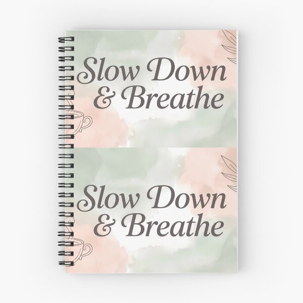 Item preview, Slow Down & Breathe Coffee Nature Colors designed and sold by ART ATTACK ZONE.