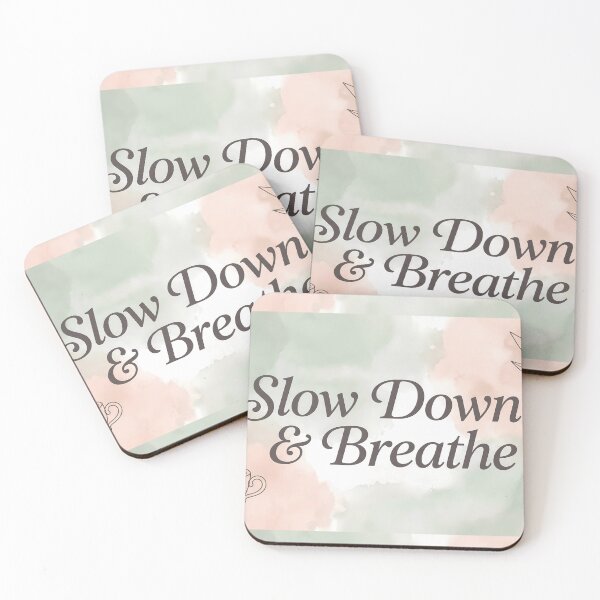 Item preview, Slow Down & Breathe Coffee Nature Colors designed and sold by ART ATTACK ZONE.