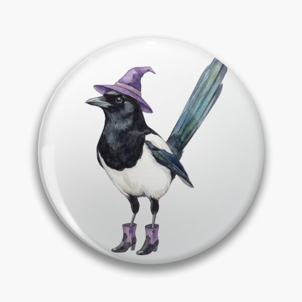 Item preview, Witchy Magpie Bird designed and sold by Roy & Tiffany.