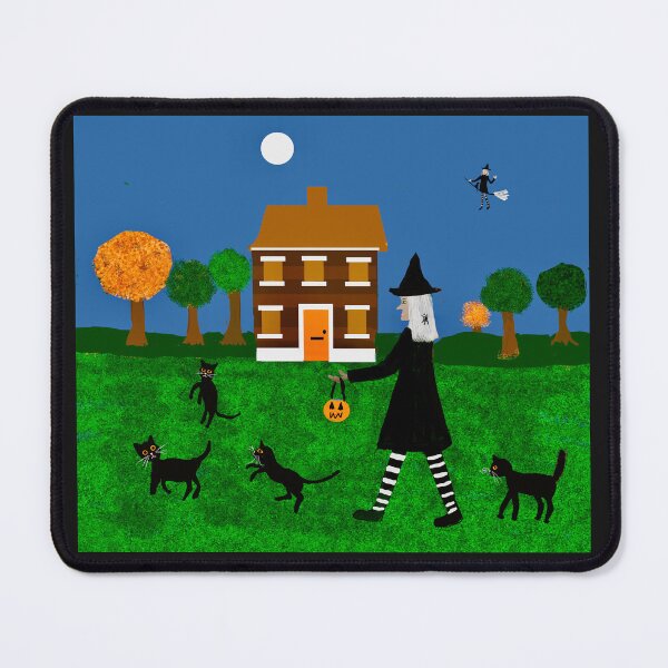 Item preview, Witch Walking with Cats designed and sold by Elaine M Hayward .