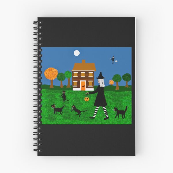 Item preview, Witch Walking with Cats designed and sold by Elaine M Hayward .