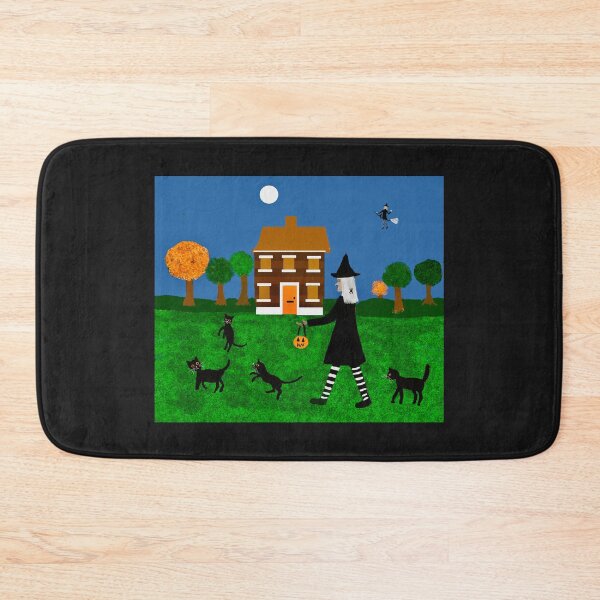 Item preview, Witch Walking with Cats designed and sold by Elaine M Hayward .