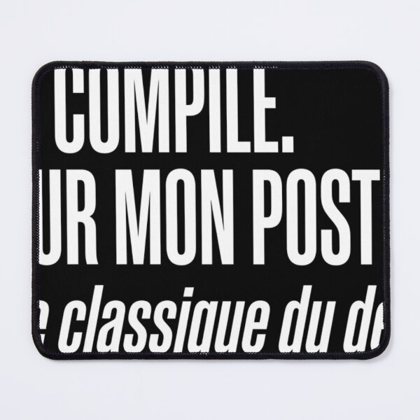 Item preview, He Compiles On My Computer Dev FR Humor Typography White Text designed and sold by Niebieski-Labs.