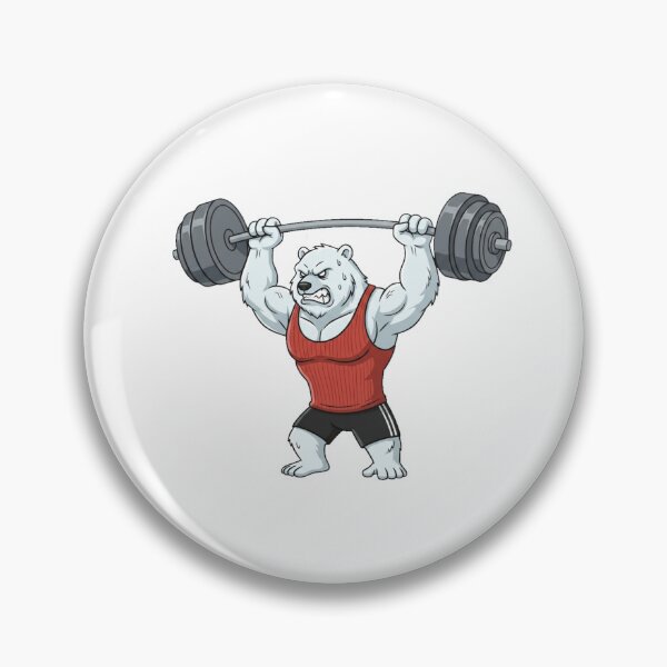 Item preview, Polar Bear Overhead Press Workout designed and sold by Terrific Arts Shop.