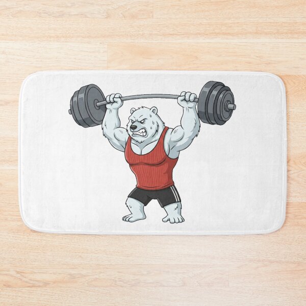 Item preview, Polar Bear Overhead Press Workout designed and sold by Terrific Arts Shop.