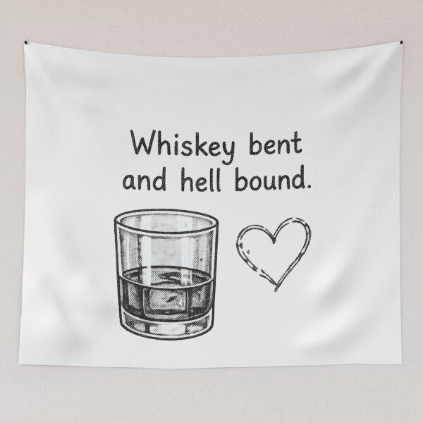 Item preview, Whiskey Bent And Hell Bound Glass designed and sold by shahdakuy.