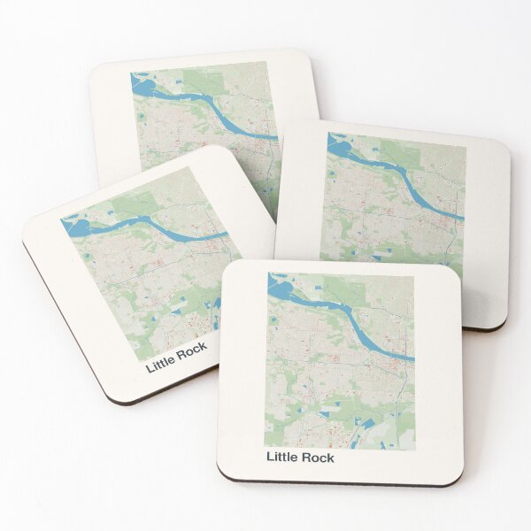 Item preview, Little Rock Minimalistic Map Art designed and sold by MapsNerd.