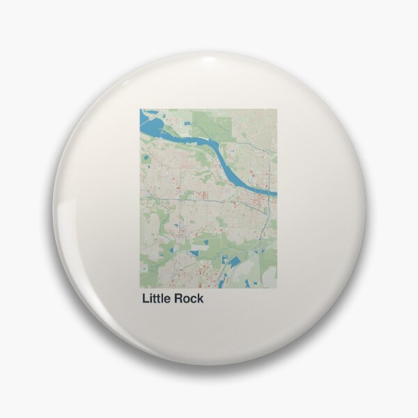 Item preview, Little Rock Minimalistic Map Art designed and sold by MapsNerd.