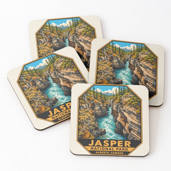 Item preview, Jasper National Park Canada – Vintage Retro Mountain Adventure designed and sold by Gideon Emmerich.