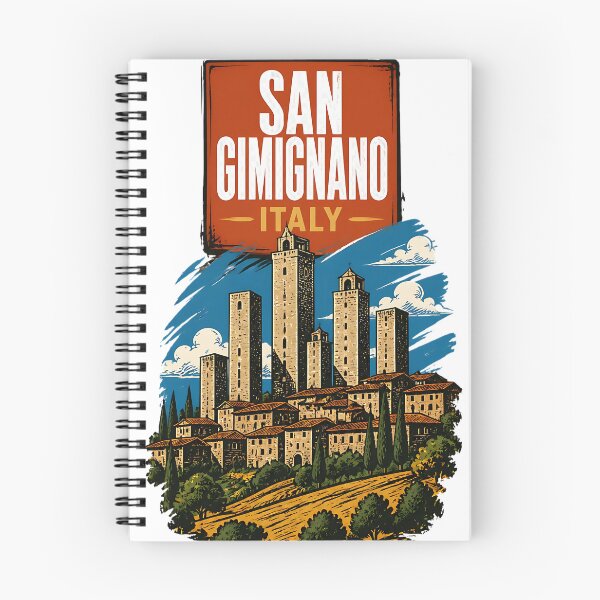 Item preview, San Gimignano Italy Vintage Travel Tourism designed and sold by TravelersGems.