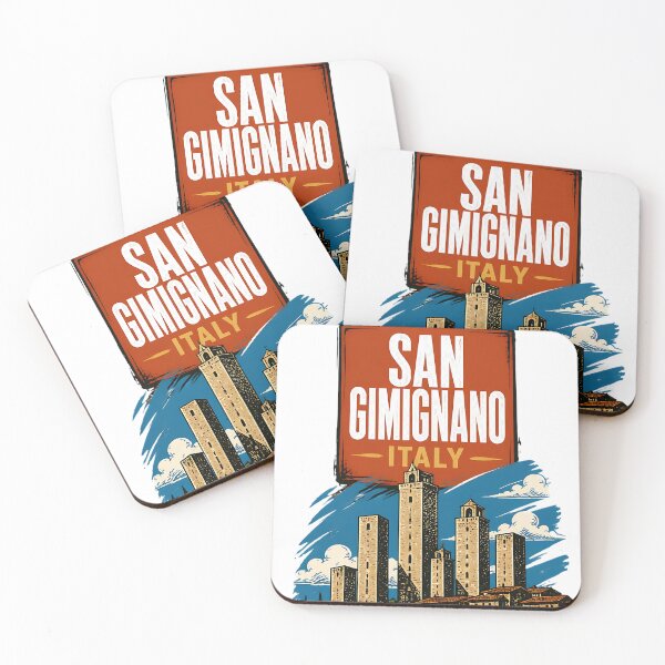 Item preview, San Gimignano Italy Vintage Travel Tourism designed and sold by TravelersGems.
