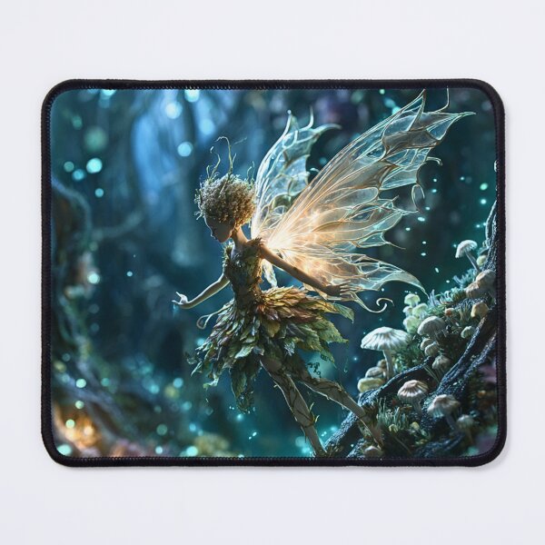 Item preview, Mystical Forest Fairy With Glowing Wings designed and sold by Storybook Botanica.