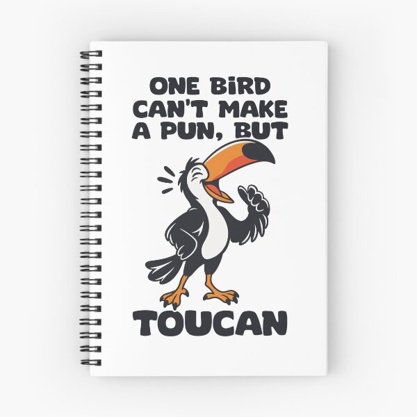 Item preview, A Bird Can't Make a Pun but Toucan designed and sold by wolfkin-design.