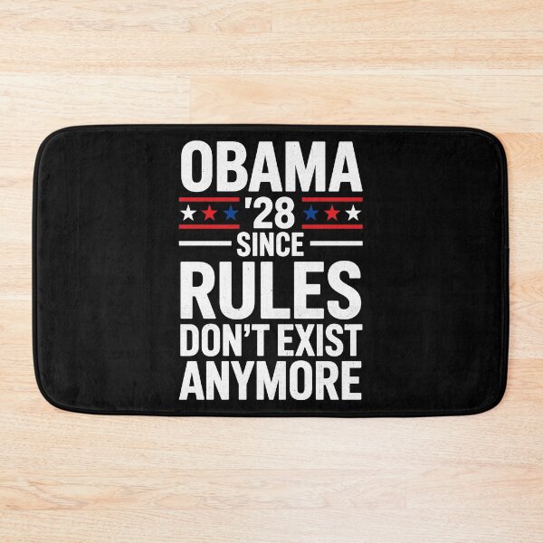 Item preview, Obama '28 Since Rules Don't Exist Anymore Political Parody Graphic designed and sold by dexlawpie.